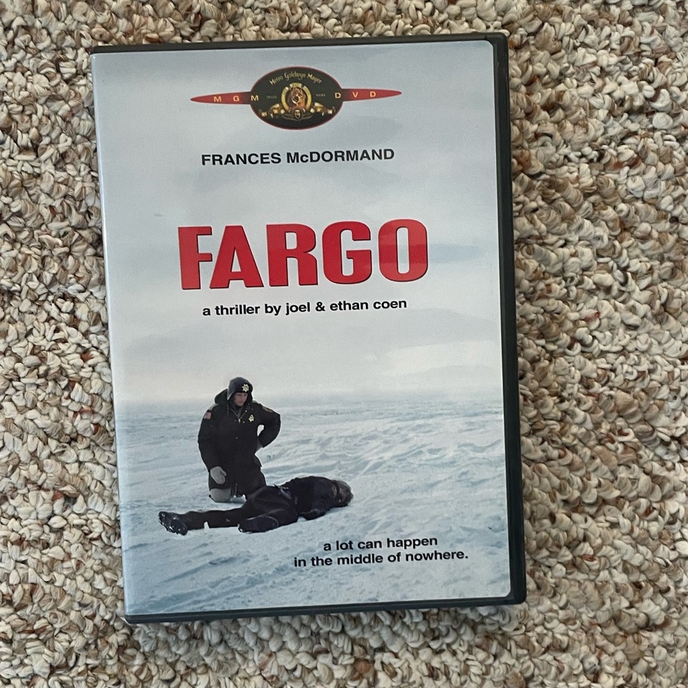 1996 Fargo Movie Frances McDormand Joel Ethan Coen DVD very good condition